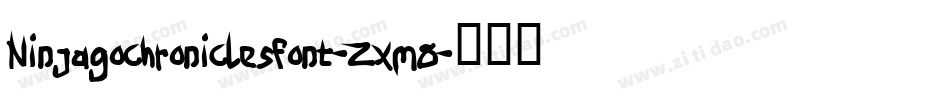 Ninjagochroniclesfont-ZXm8字体转换
