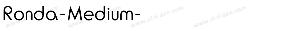Ronda-Medium字体转换