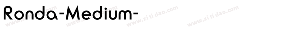 Ronda-Medium字体转换