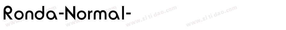 Ronda-Normal字体转换