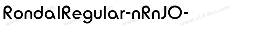RondalRegular-nRnJO字体转换