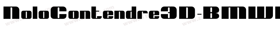 NoloContendre3D-BMWB字体转换