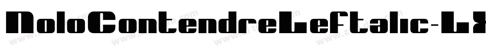 NoloContendreLeftalic-LX3y字体转换 NoloContendreLeftalic-LX3y字体转换