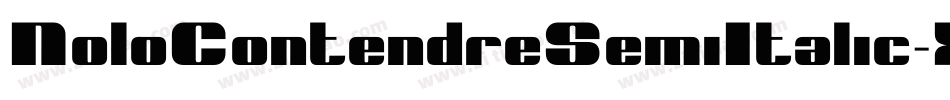 NoloContendreSemiItalic-Xx32字体转换