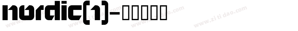 Nordic(1)字体转换