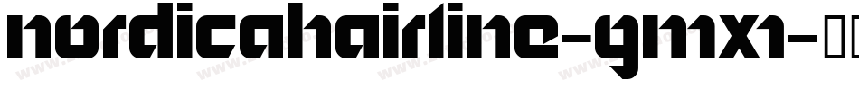 Nordicahairline-gMx1字体转换