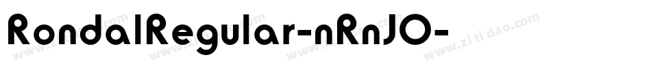 RondalRegular-nRnJO字体转换