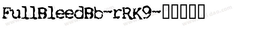 FullBleedBb-rRK9字体转换