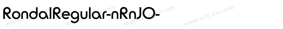 RondalRegular-nRnJO字体转换