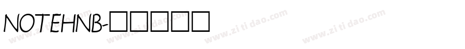 NOTEHNB字体转换