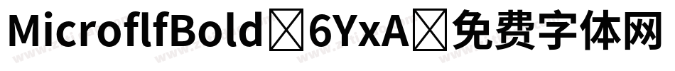 MicroflfBold-6YxA字体转换