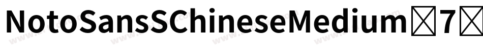 NotoSansSChineseMedium-7字体转换