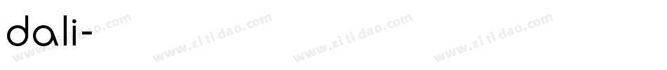 dali字体转换