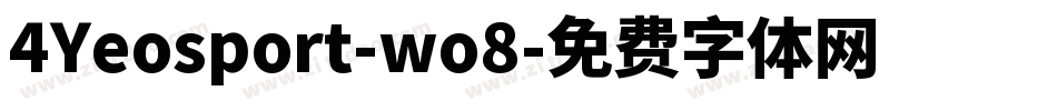 4Yeosport-wo8字体转换