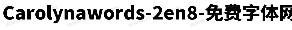 Carolynawords-2en8字体转换