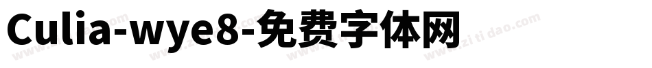 Culia-wye8字体转换