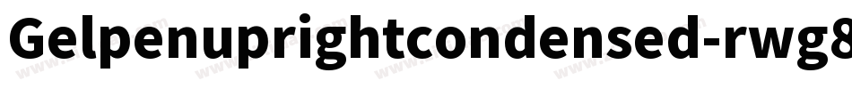Gelpenuprightcondensed-rwg8字体转换