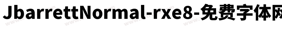 JbarrettNormal-rxe8字体转换