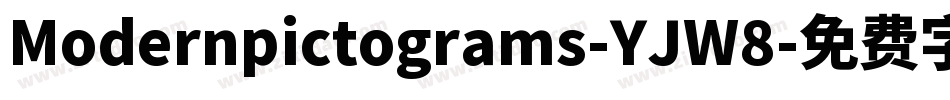 Modernpictograms-YJW8字体转换