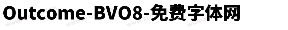 Outcome-BVO8字体转换