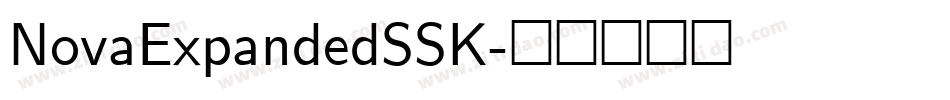 NovaExpandedSSK字体转换
