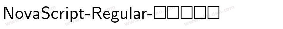 NovaScript-Regular字体转换