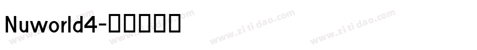 Nuworld4字体转换