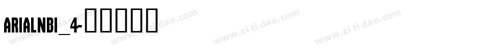 ARIALNBI_4字体转换