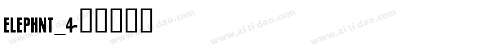 ELEPHNT_4字体转换