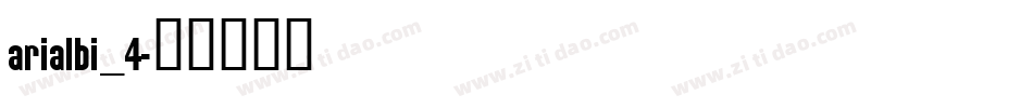 arialbi_4字体转换