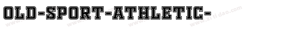 OLD-SPORT-ATHLETIC字体转换