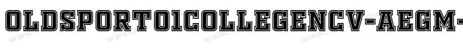 OldSport01CollegeNcv-aeGm字体转换