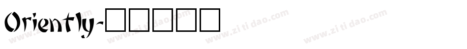 Oriently字体转换
