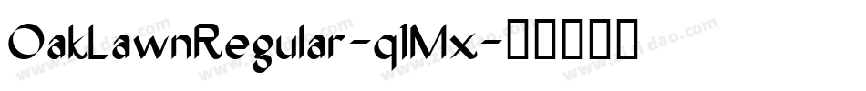 OakLawnRegular-q1Mx字体转换