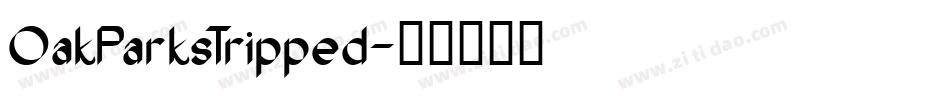OakParksTripped字体转换