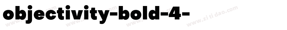 objectivity-bold-4字体转换