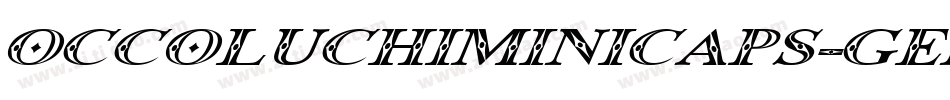 OccoluchiMinicaps-gEm3字体转换