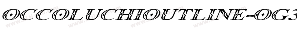 OccoluchiOutline-og3q字体转换