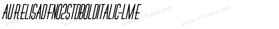 Aurelisadfno2stdBolditalic-LmeZ字体转换
