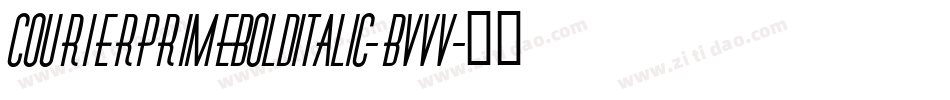CourierprimeBolditalic-BvVV字体转换