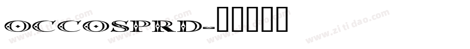 Occosprd字体转换