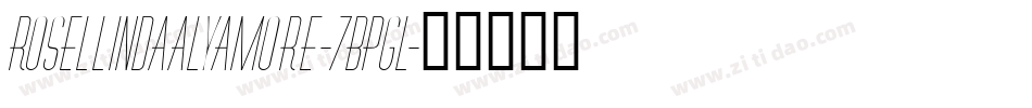 RosellindaAlyamore-7BPgl字体转换