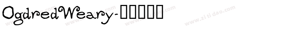 OgdredWeary字体转换