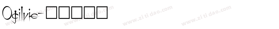 Ogilvie字体转换