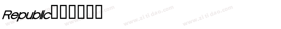 Republic字体转换
