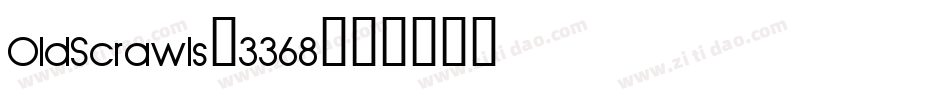 OldScrawls-3368字体转换