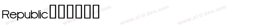 Republic字体转换