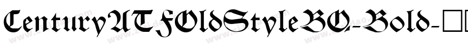 CenturyATFOldStyleBQ-Bold字体转换
