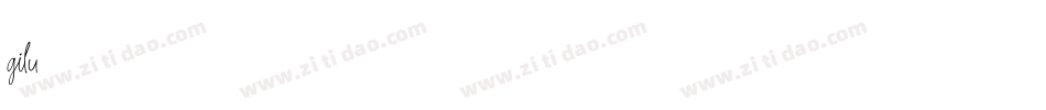 gilu字体转换