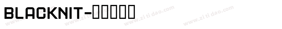 BLACKNIT字体转换